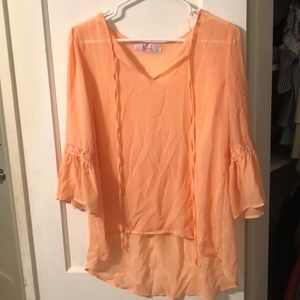 Peach blouse